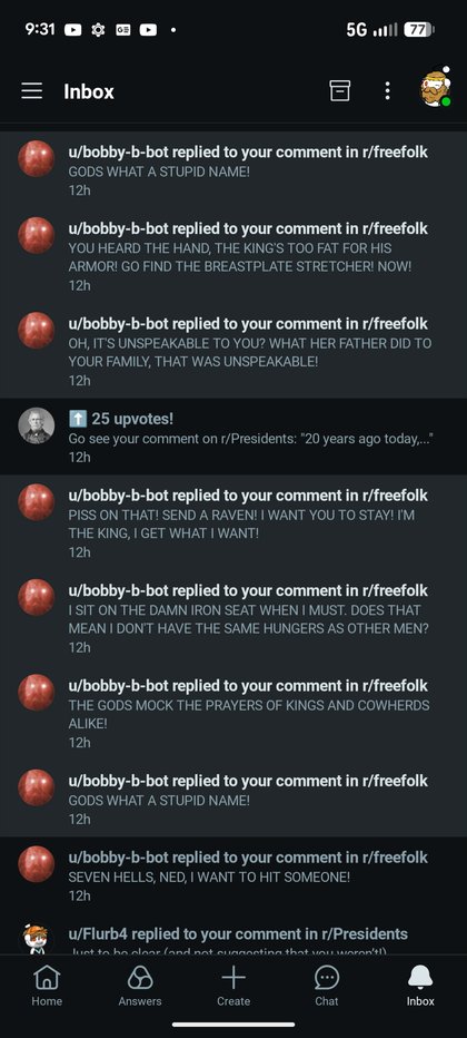 /r/freefolk - I think I broke the Bobby B Bot a bit. | /r/FreeFolk