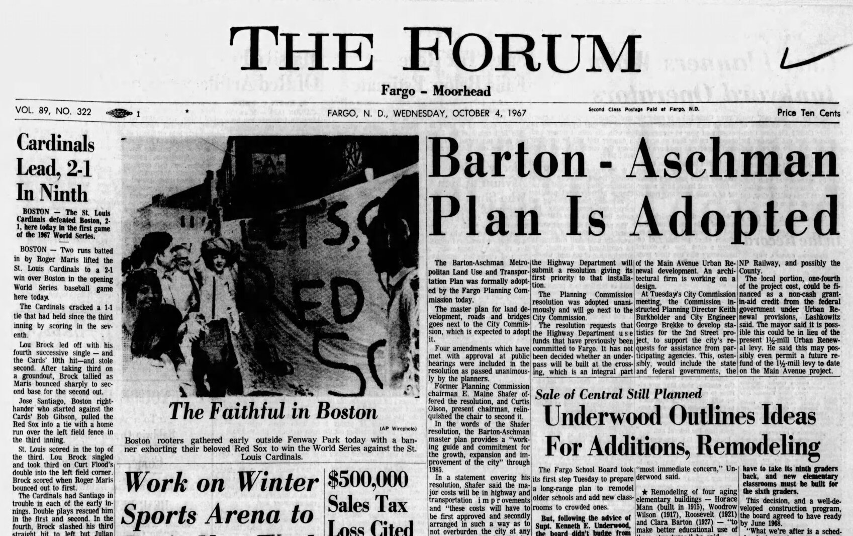 Today in History: Fargo baseball fans find it easy to cheer for Maris and the Cardinals