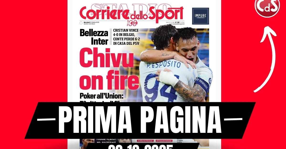 Prima pagina Corriere dello Sport: “Caso Milan-Fiorentina, per l’AIA il rigore non c’era”