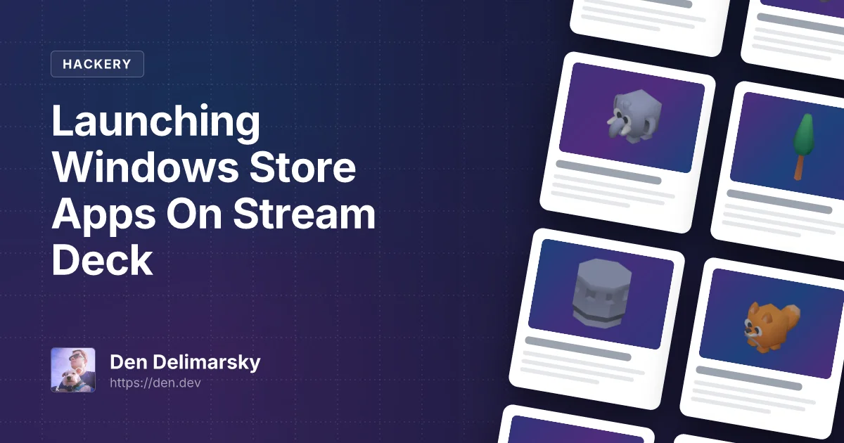 Launching Windows Store Apps On Stream Deck