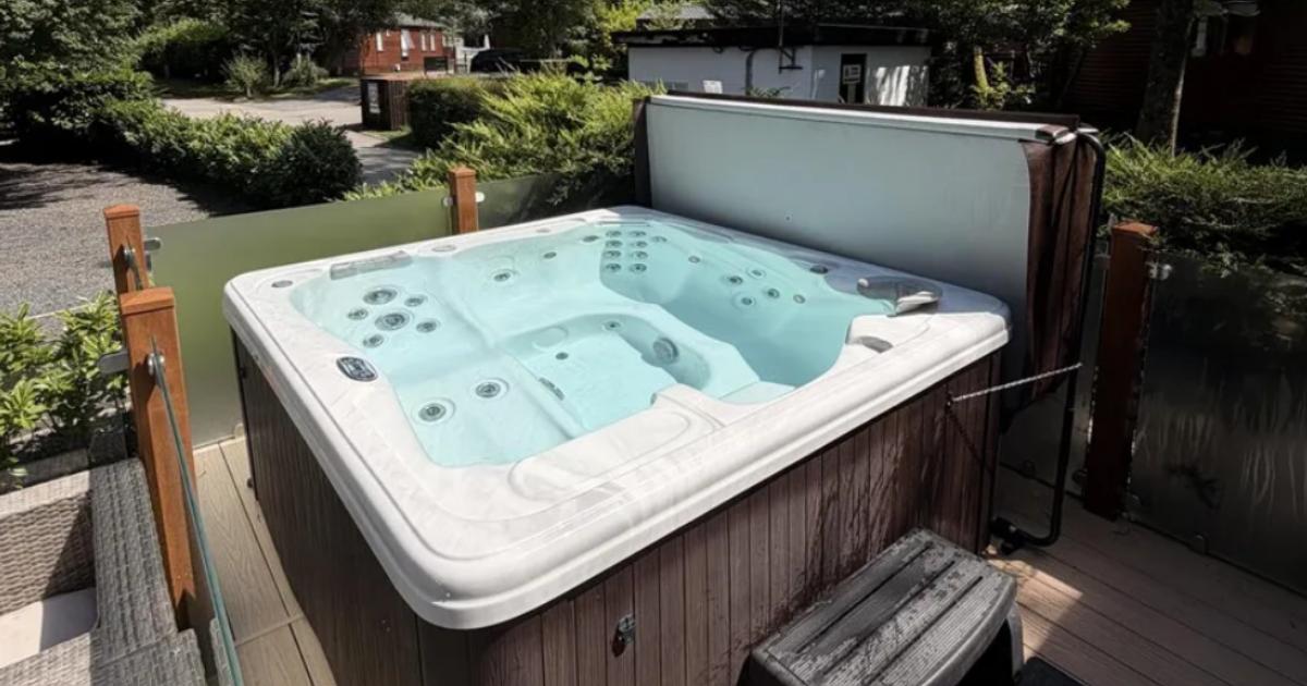 Lake District holiday lodge with hot tub for sale at £250,000
