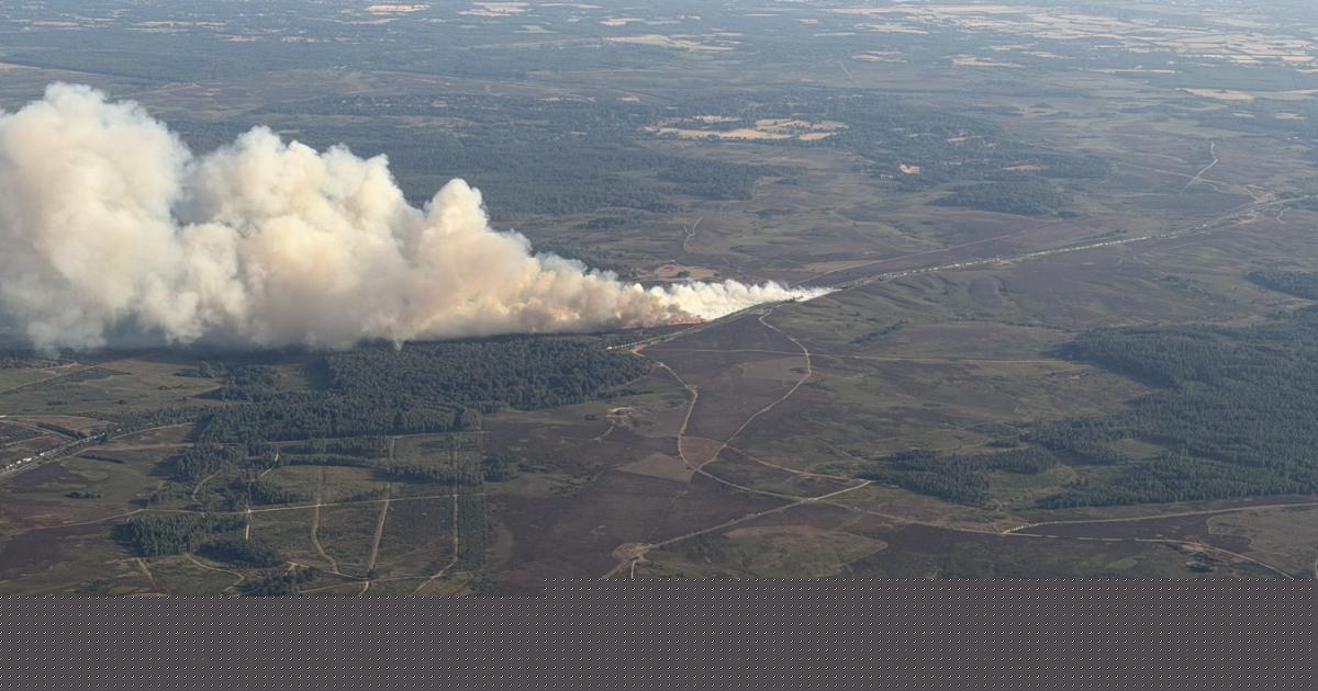 Fire service explains why smoke can be smelt across the county