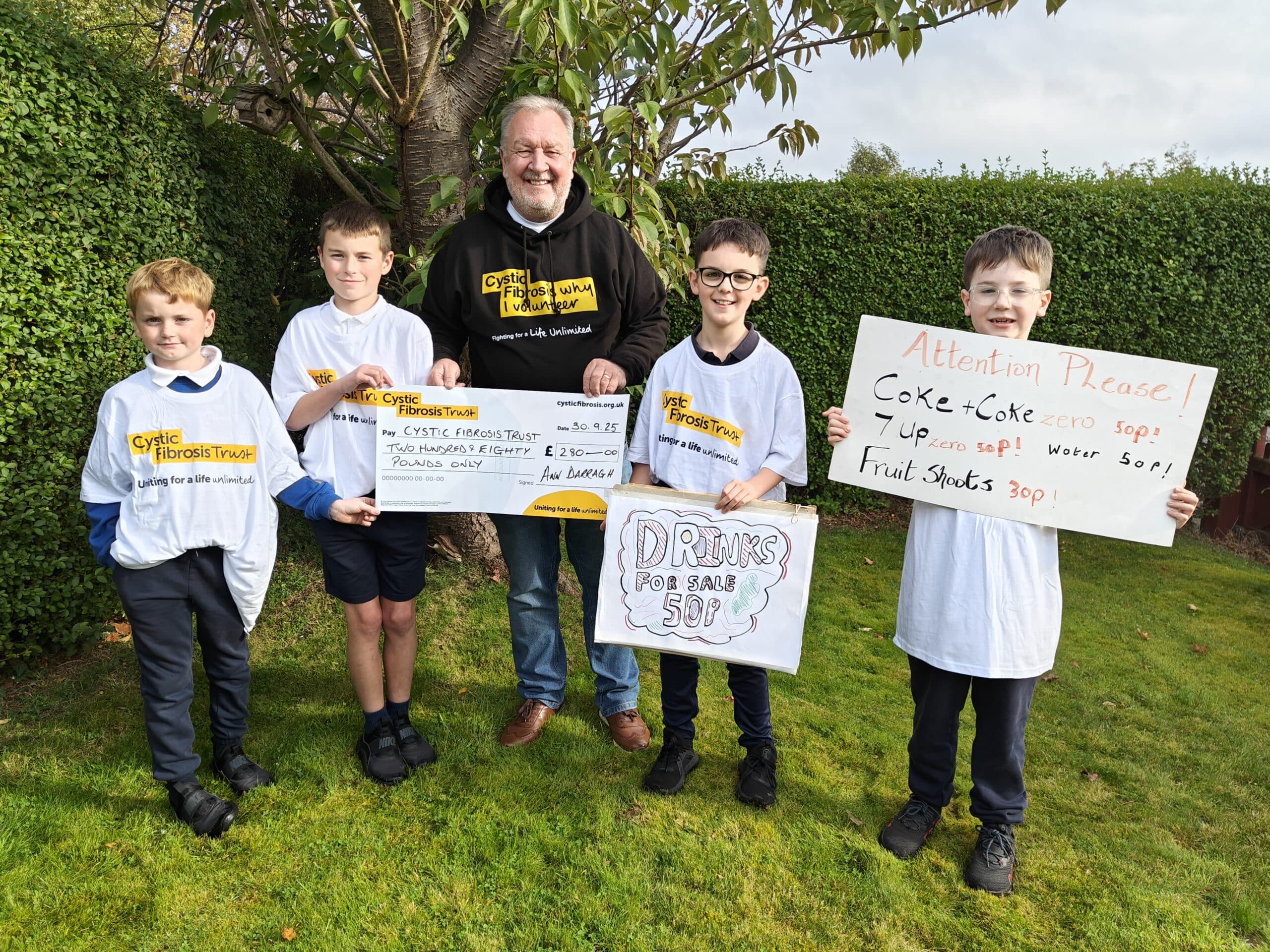 Super sweet seven open lemonade stand in memory of ‘playful’ uncle they didn’t have the chance to meet