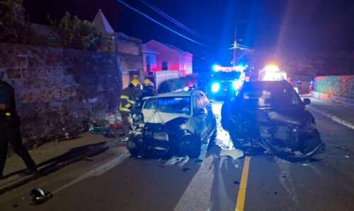 Driver suffers life-threatening injuries