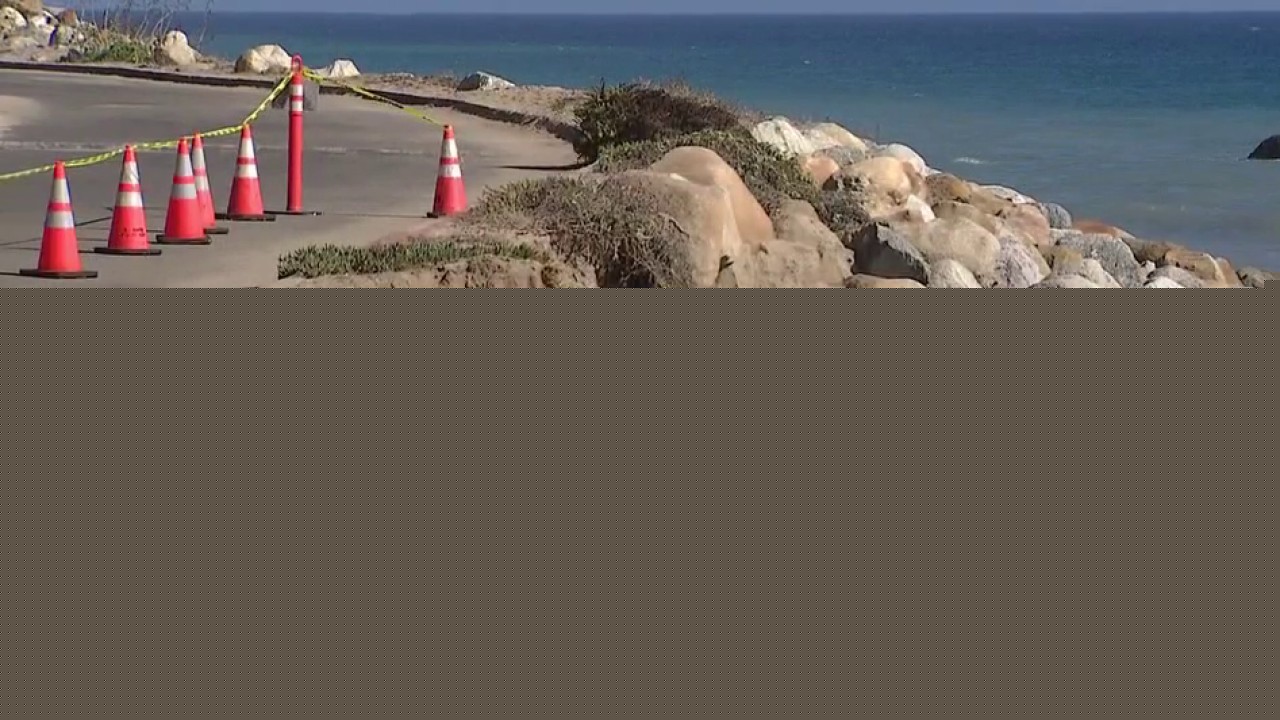 Erosion shuts down Point Dume Beach road