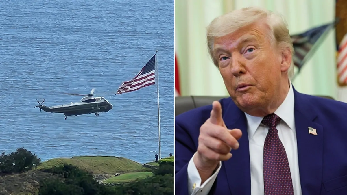 Donald Trump’s Marine One helicopter involved in near miss with passenger plane over Washington DC