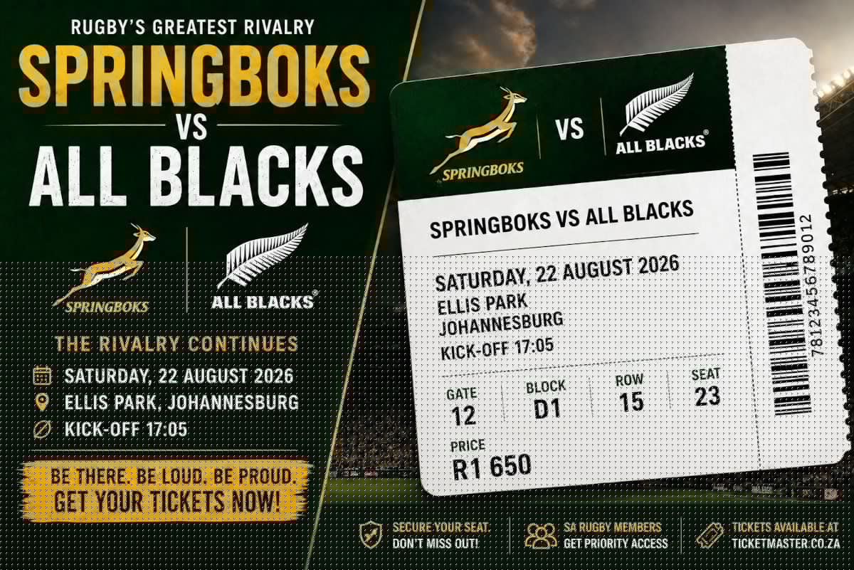 How much it costs to: Take the family to watch Springboks play the All Blacks