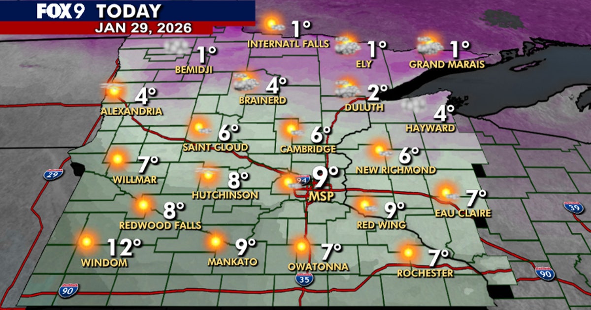 Minnesota weather: Staying cold Thursday and Friday, few snowflakes Sunday