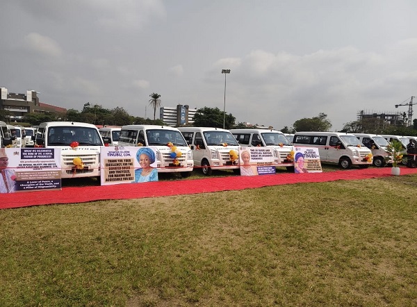 First Lady Donates 50 CNG Buses, 30 Tricycles to OAU