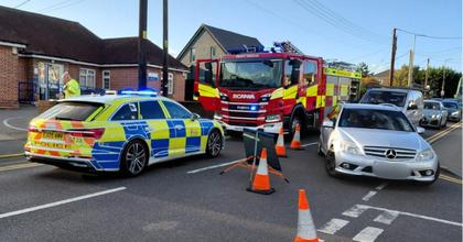 Road closure in place following 'nasty' crash on south Essex high road