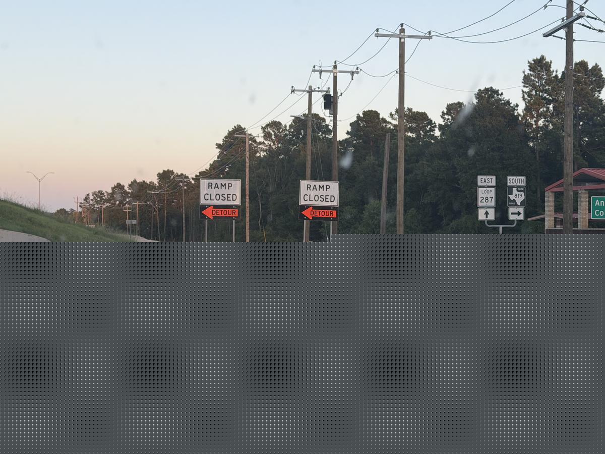 Lufkin-Area Drivers Warned Of New Lane Closures This Week