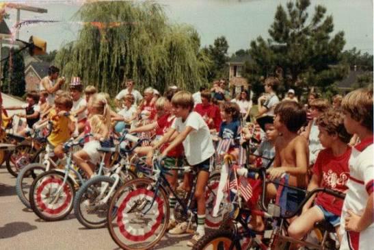 History / Nostalgia - Fourth of July bike parade, 1980s