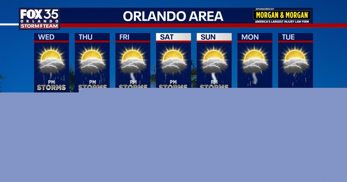 Orlando weather: Scattered storms move into Central Florida