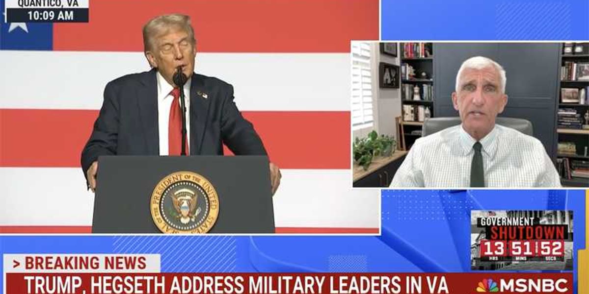 'I found my mouth open': Retired general lays waste to 'insulting' Trump military speech