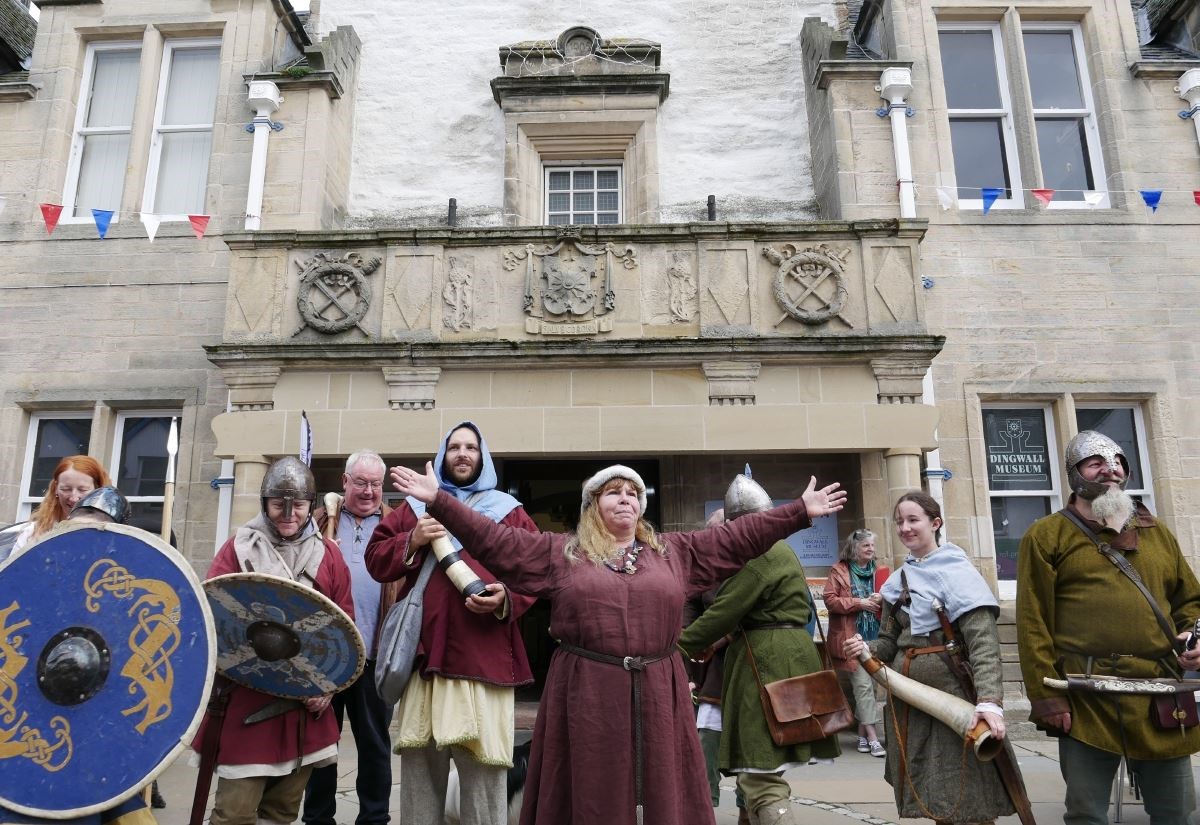 Dingwall witnesses Viking invasion day after visit of the King