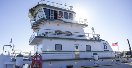 Blessey Christens The Mv. Capt. Daniel Armstrong