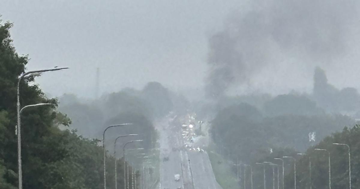 Car fire in lay-by led to East Lancs Road disruption