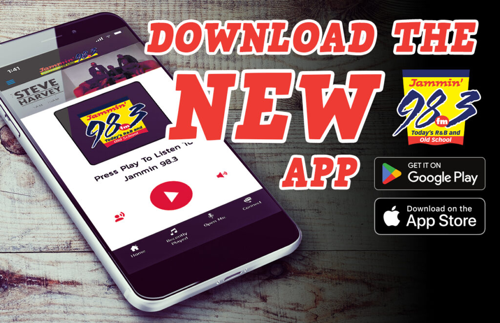 Download the NEW Jammin’ 98.3 APP!