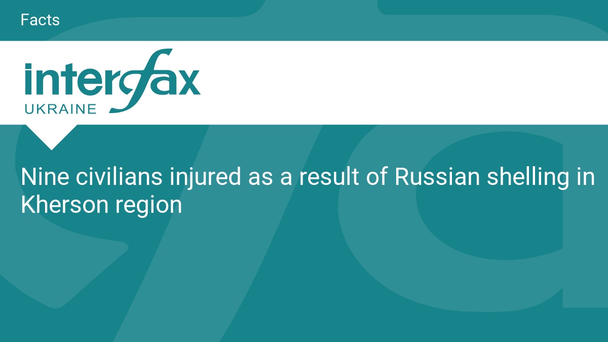 Nine civilians injured as a result of Russian shelling in Kherson region