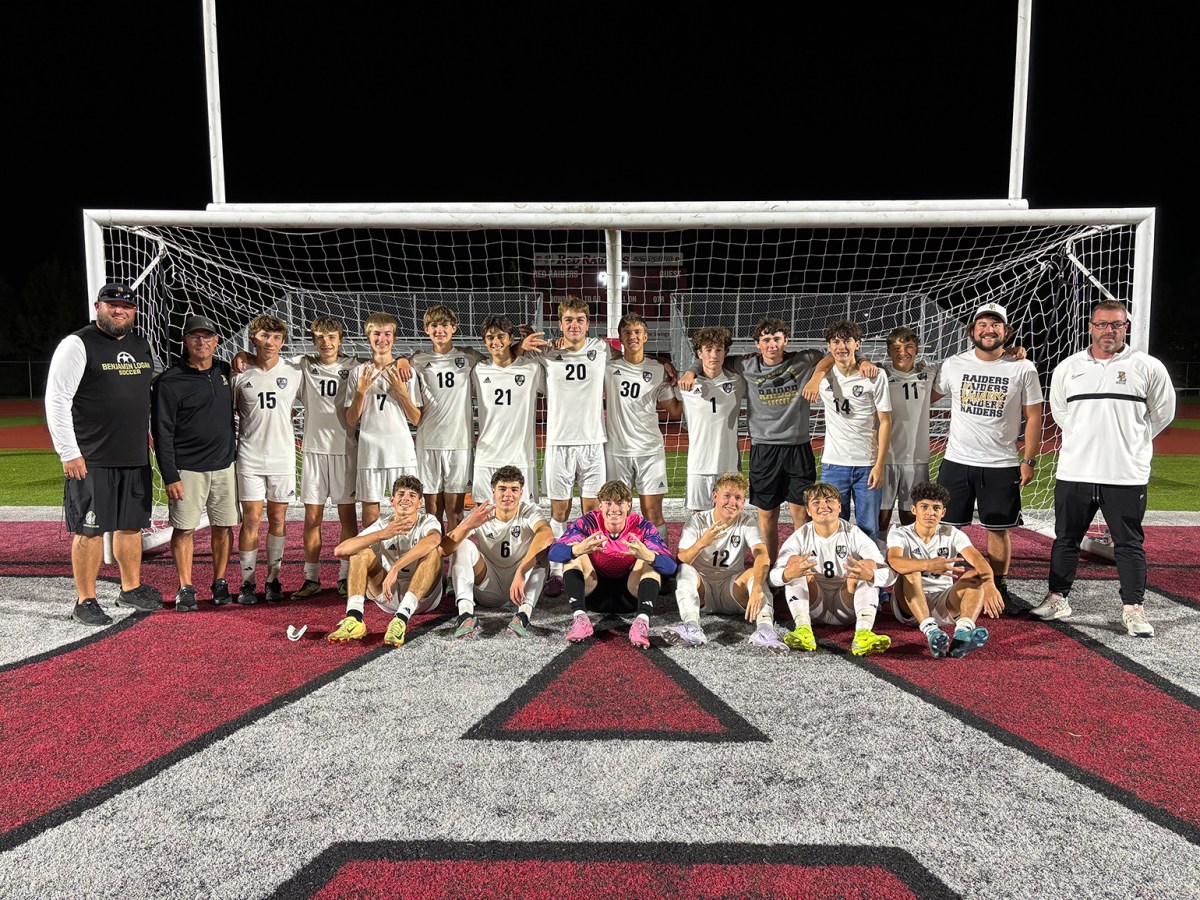 Ben Logan boys soccer clinch Mad River division title