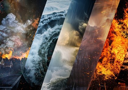 Extreme weather events take the top spot on global risks in 2036, according to the World Economic Forum