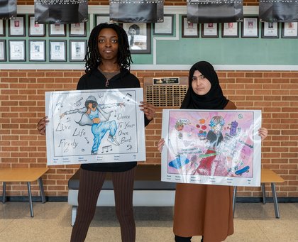 Three Bayless students selected as winners in county’s Healthy Living Calendar Contest