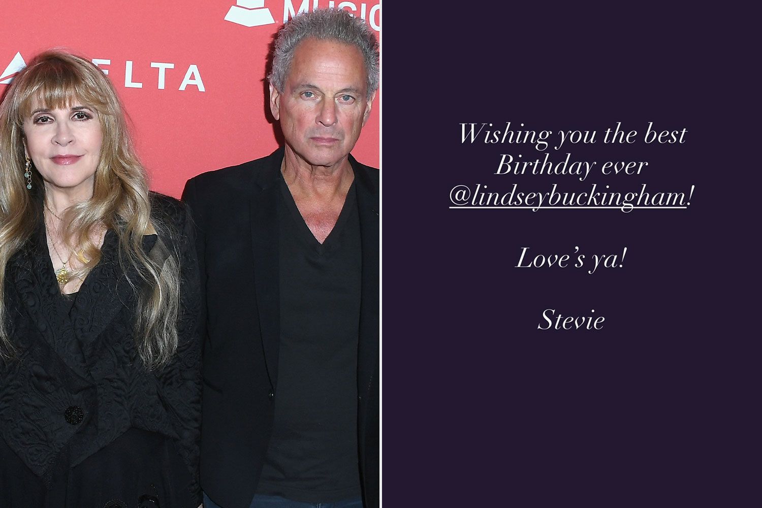 Stevie Nicks Wishes Lindsey Buckingham a Happy Birthday with 'Love' — See the Tribute