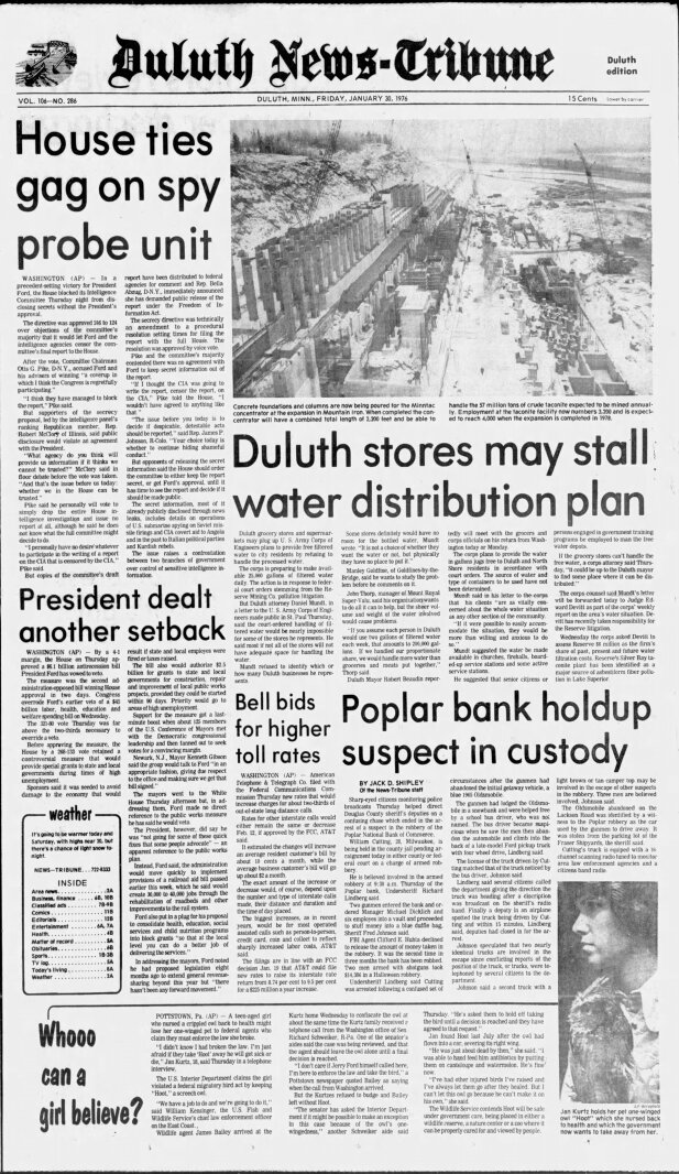America 250:  50 years ago today - January 30, 1976