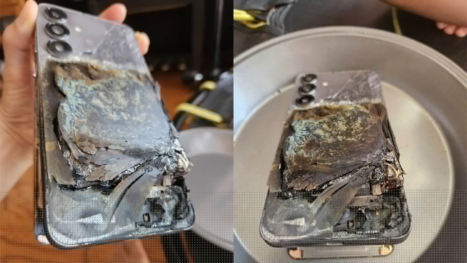 Another Galaxy S25+ Catches Fire While Charging, Samsung Blames Physical Damage