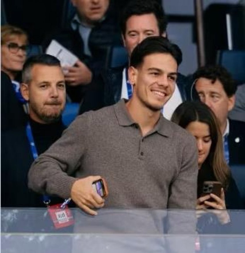 Ardon Jashari mbështeti Club Brugge nga tribuna në Bergamo