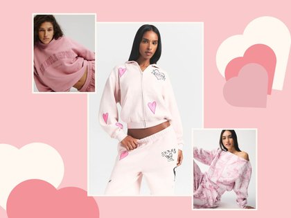 10 Cozy Pink Loungewear & Sweatsuit Sets We’re Wearing on Repeat This Valentine’s Day — Starting at $25
