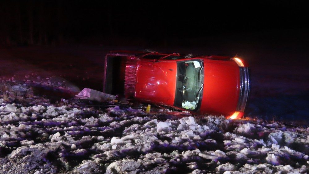 Man Injured In Pembroke Road Rollover Crash