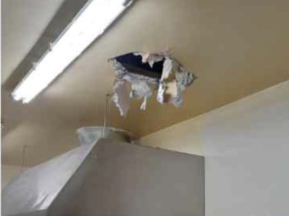 Burglar breaks in to Nottingham café through the ceiling
