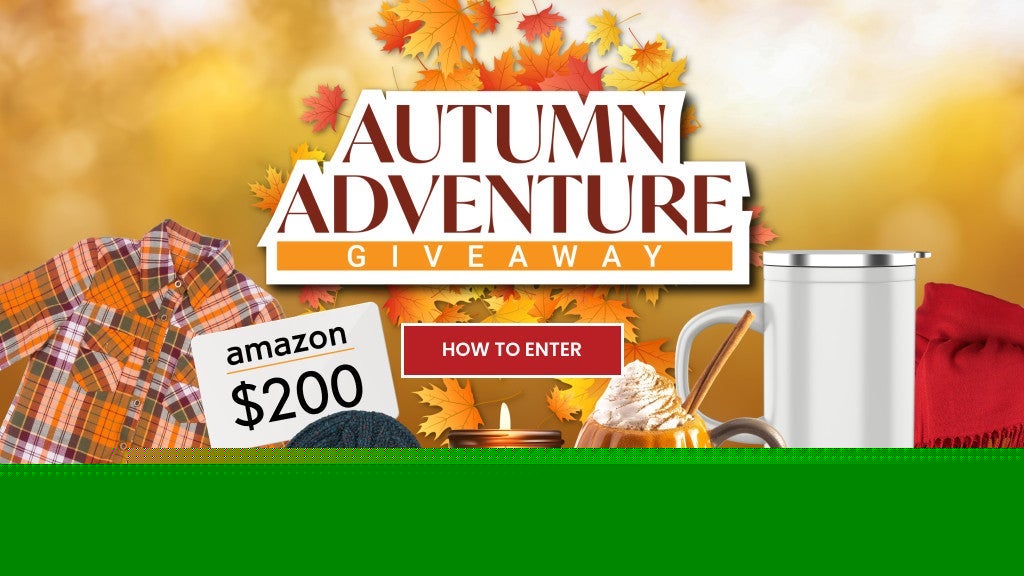 The Autumn Adventure Giveaway: Enter to Win a $200 Amazon Gift Card