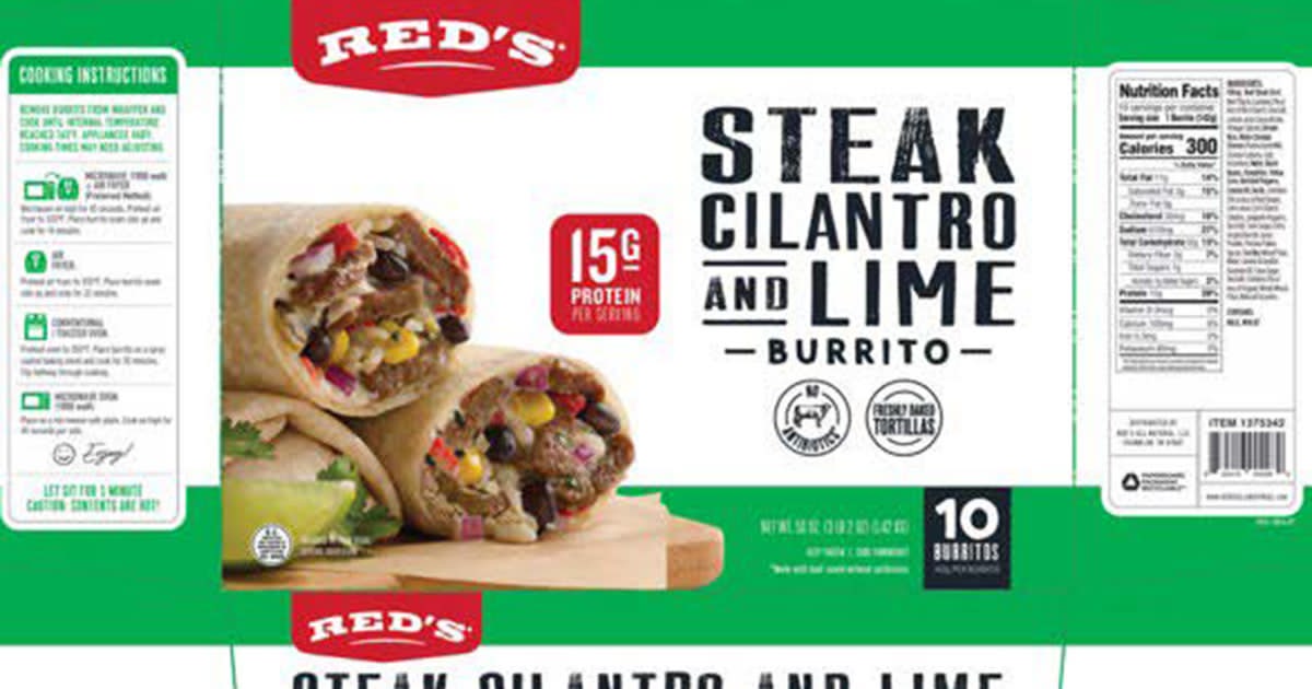 Frozen burritos sold by Costco mislabeled, spurring public health alert