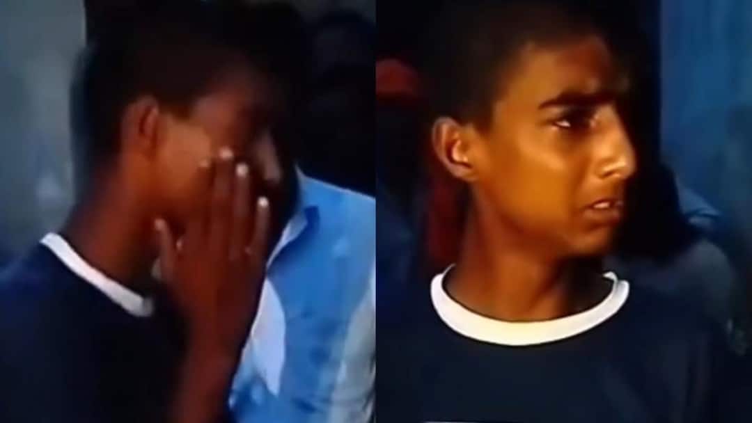 Viral Video Shows Father Slapping Son For Using Abusive Language Against PM Modi And Yogi