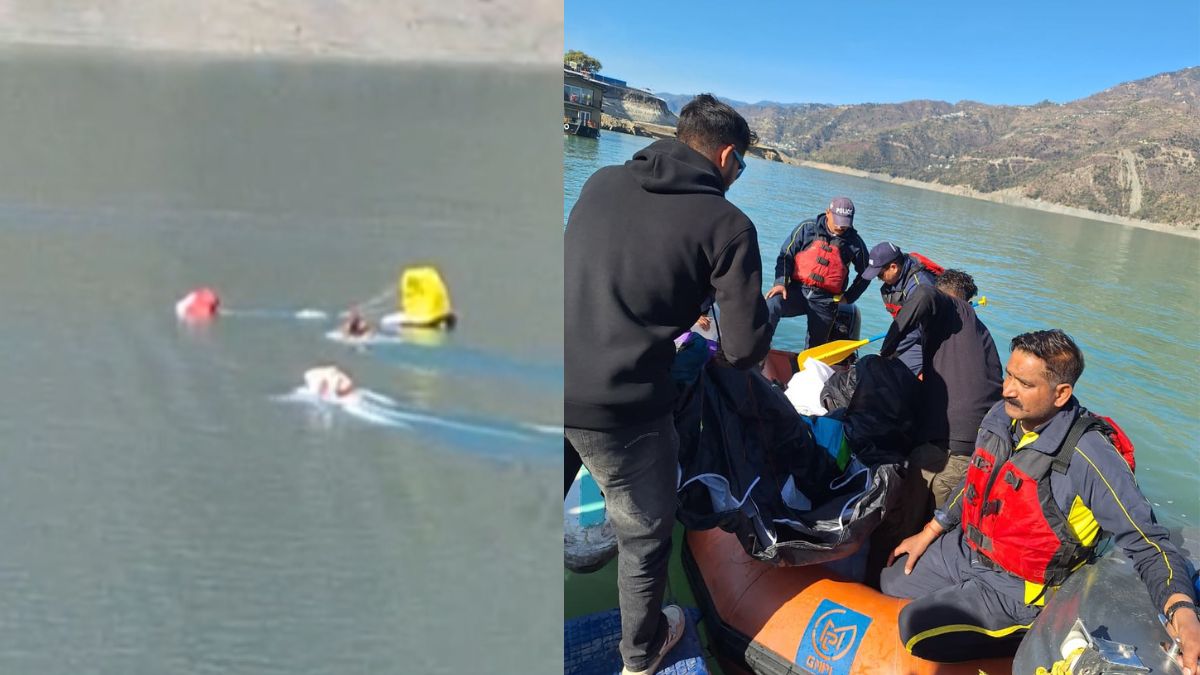SDRF rescues two persons from Tehri lake after major paragliding mishap during Acro Festival | Video