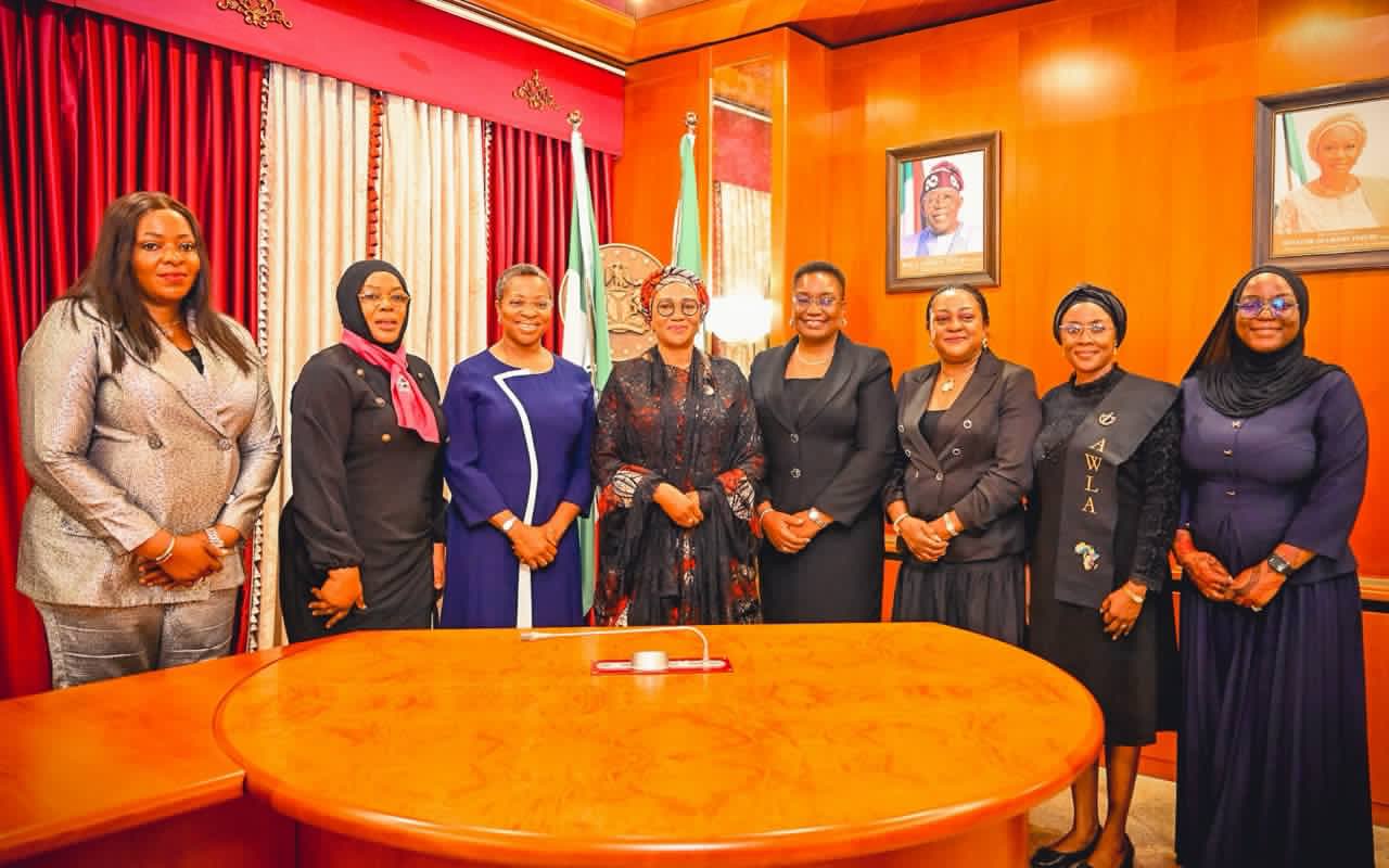 First Lady receives NBA President-elect, says women supporting women would engender faster growth