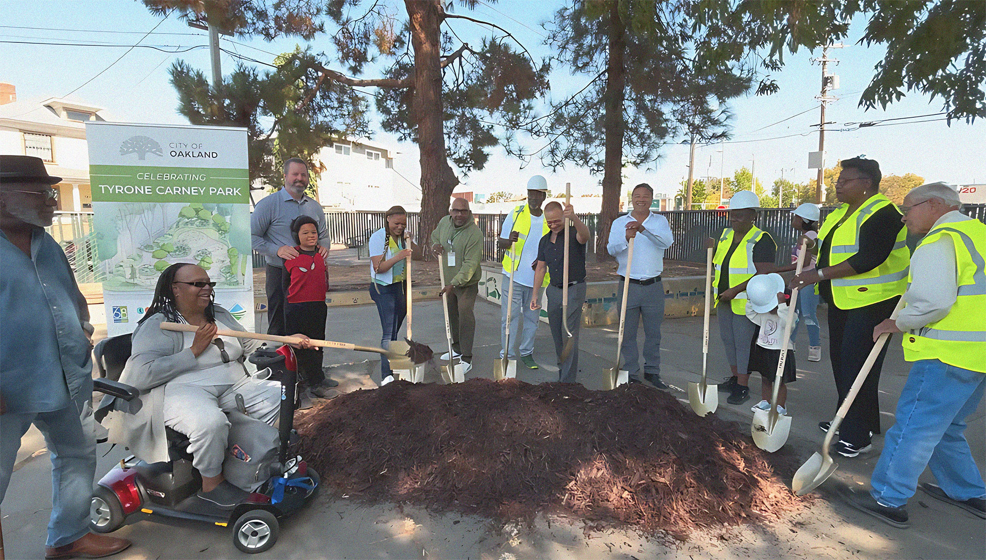Oakland breaks ground on $3.5M revamp of Tyrone Carney Park; new play areas planned