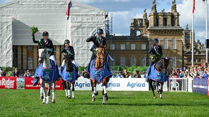 German eventers reign supreme to win team gold by incredible nine-fence margin at Blenheim Europeans as Ireland take silver