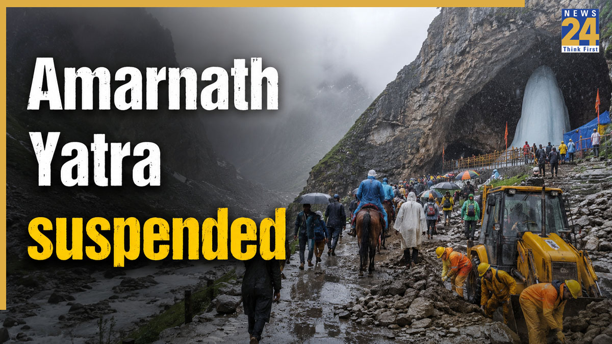Amarnath Yatra news: Track restoration, inclement weather prompt suspension of pilgrimage on both routes; 4.8 lakh pilgrims pay obeisance at Holy Cave