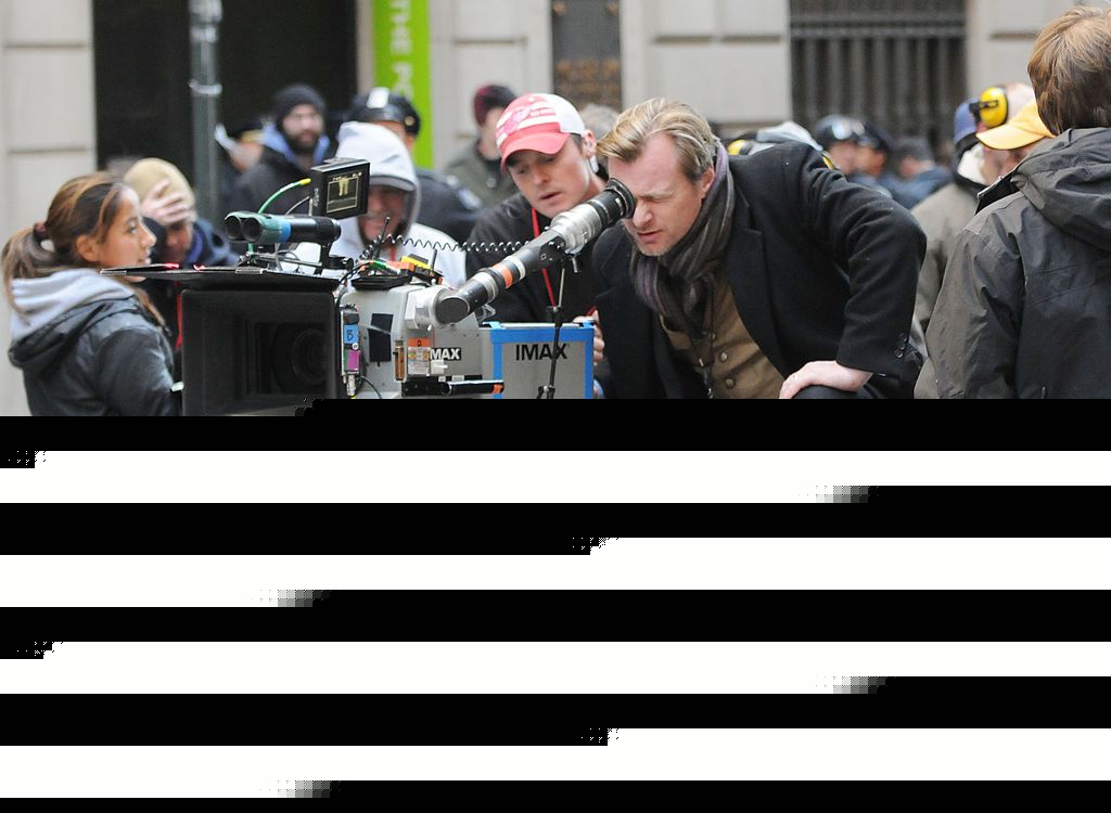 Christopher Nolan uses a hollowed-out Pentax SLR to check framing on set