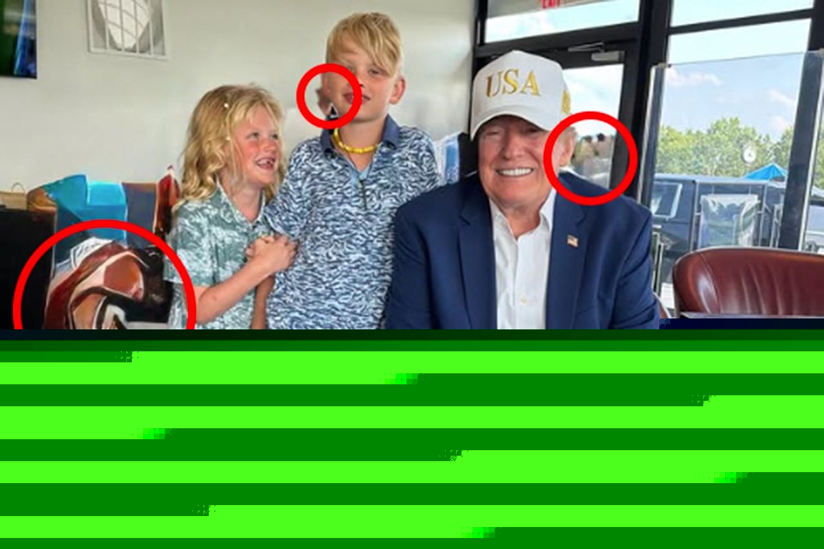 Eric Trump roasted for editing fails in photo of grandkids with Trump