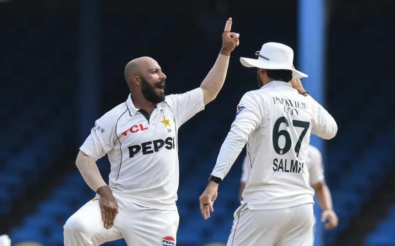 West Indies bowled out for 117 as Pakistan chase 75 for victory