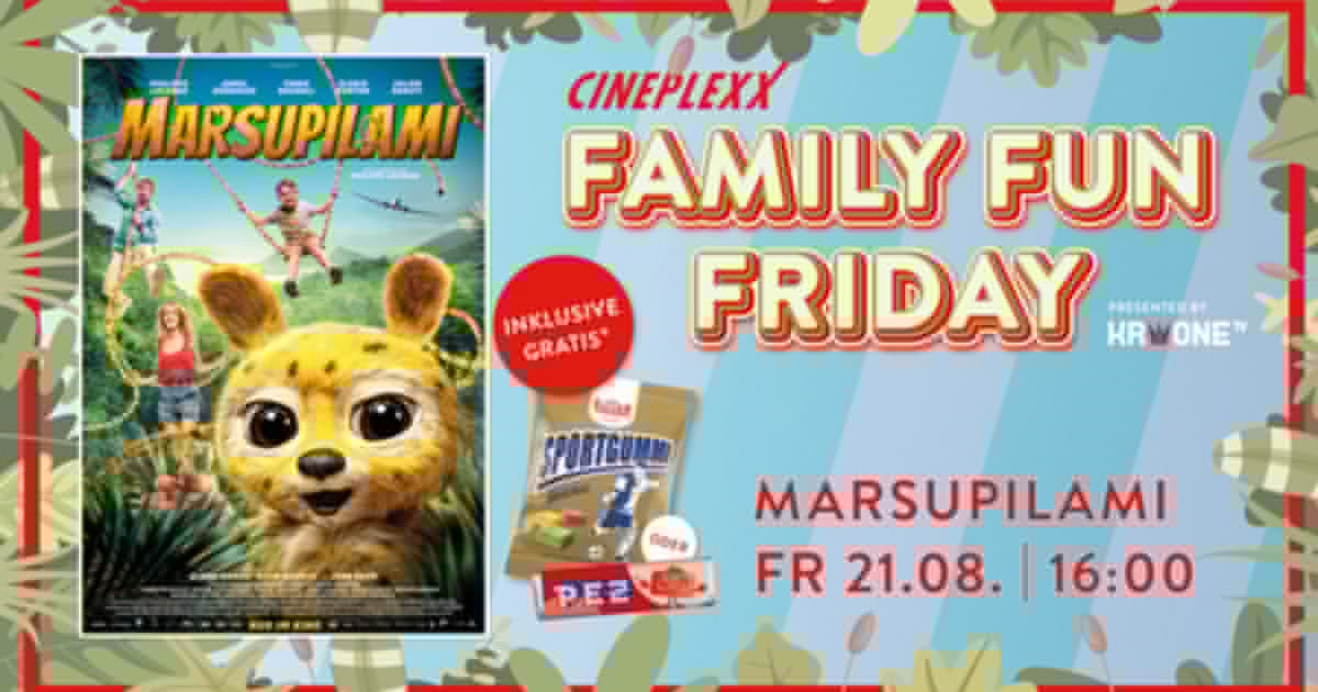 Am Family Fun Friday - Erleben Sie das legendäre Marsupilami im Kino