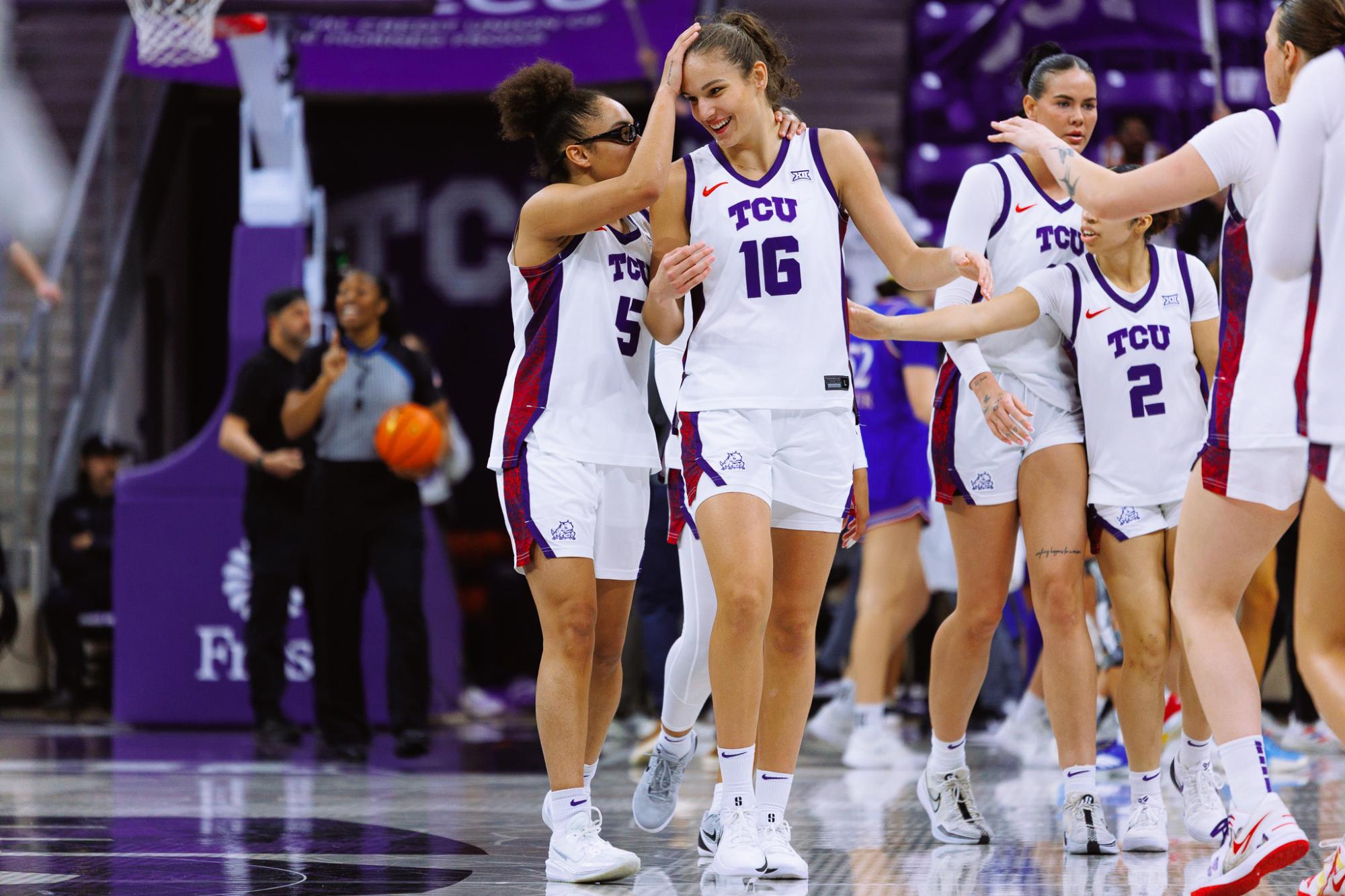 Photos: TCU Women’s Basketball defeats Kansas to extend their home win streak