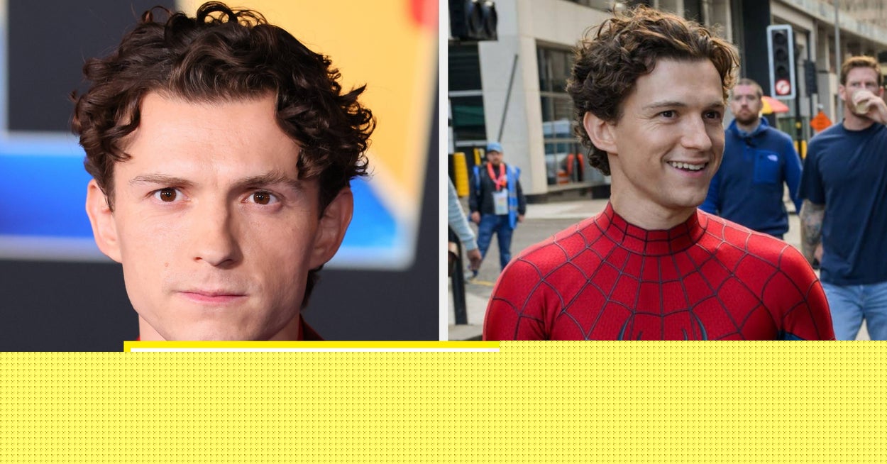 I Am Blown Away By These Behind-The-Scenes Pics Of Tom Holland Wearing A Super Realistic Wig On The Set Of “Spider-Man: Brand New Day”