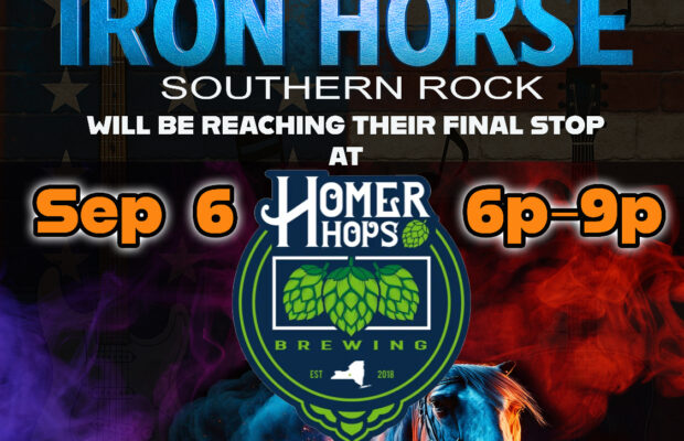 Iron Horse’s Final Stop Fundraiser at Homer Hops, September 6th