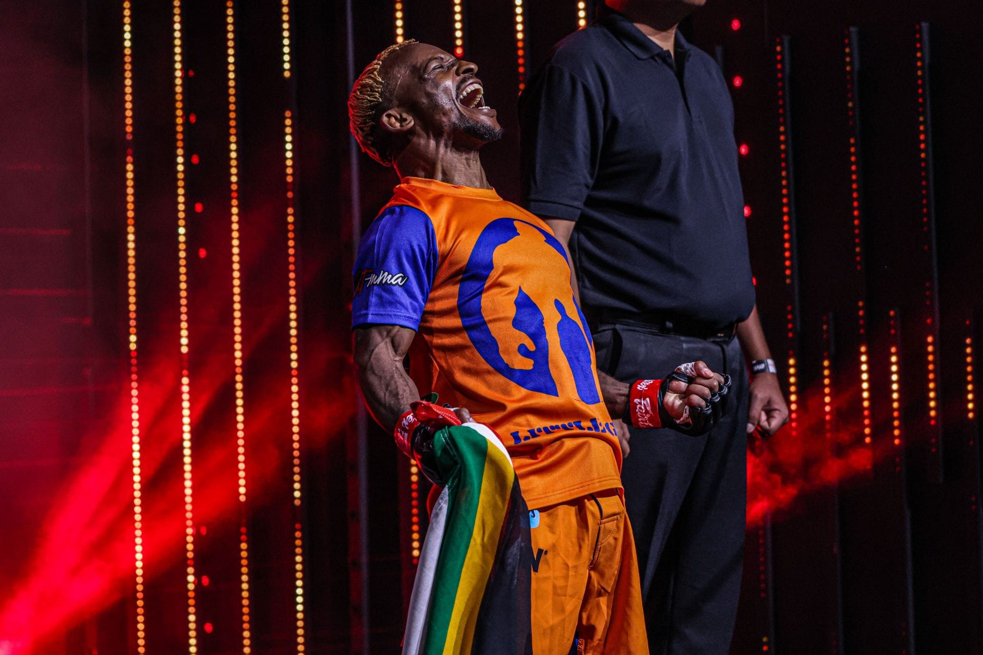 "Represent that energy in fighting" - Bokang Masunyane goes Super Saiyan with Goku-inspired look at ONE Fight Night 39