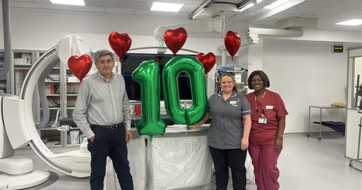 Hospital celebrates ten years of its cardiology department